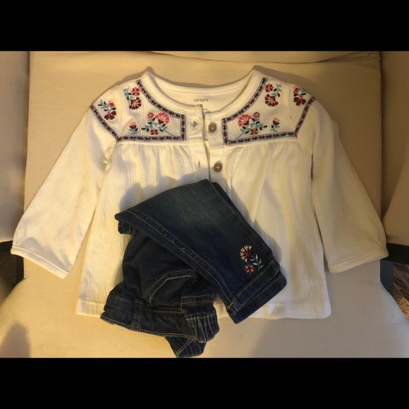 Carter's Other - Long sleeve blouse and matching pants